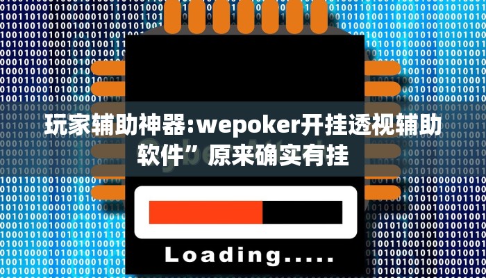 玩家辅助神器:wepoker开挂透视辅助软件”原来确实有挂
