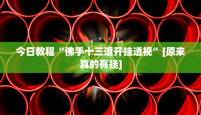 今日教程“佛手十三道开挂透视”[原来真的有挂]