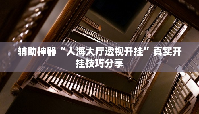 辅助神器“人海大厅透视开挂”真实开挂技巧分享