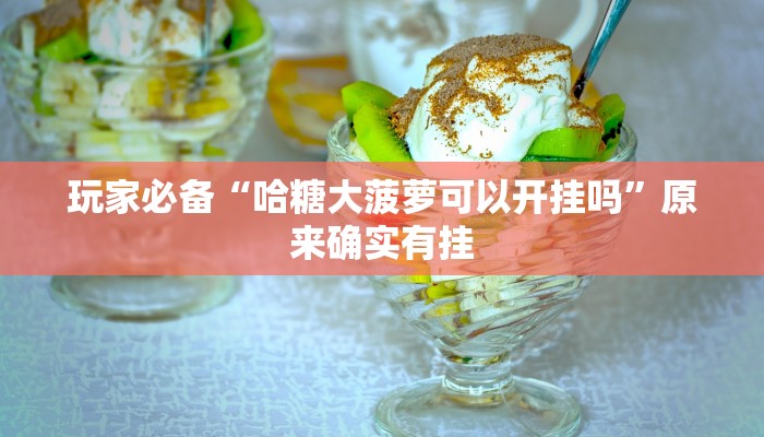 玩家必备“哈糖大菠萝可以开挂吗”原来确实有挂