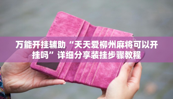 万能开挂辅助“天天爱柳州麻将可以开挂吗”详细分享装挂步骤教程 万能开挂辅助“天天爱柳州麻将可以开挂吗”详细分享装挂步骤教程