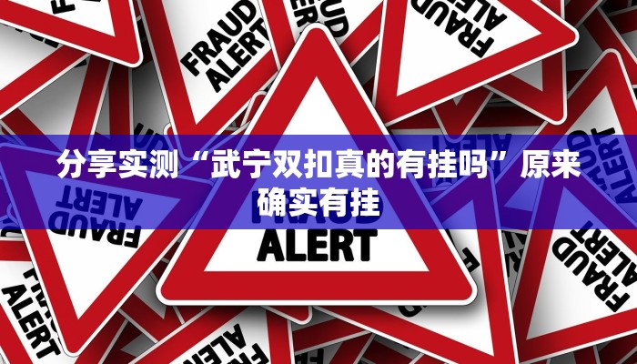 分享实测“武宁双扣真的有挂吗”原来确实有挂