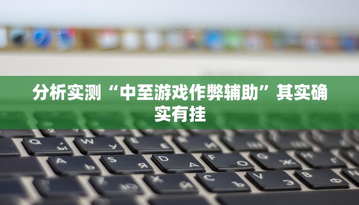 分析实测“中至游戏作弊辅助”其实确实有挂 分析实测“中至游戏作弊辅助”其实确实有挂