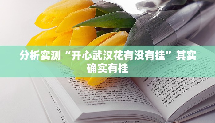 分析实测“开心武汉花有没有挂”其实确实有挂