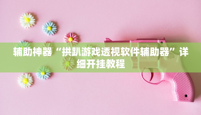 辅助神器“拱趴游戏透视软件辅助器”详细开挂教程