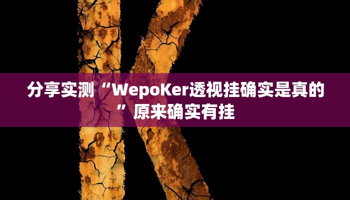 分享实测“WepoKer透视挂确实是真的”原来确实有挂 分享实测“WepoKer透视挂确实是真的”原来确实有挂